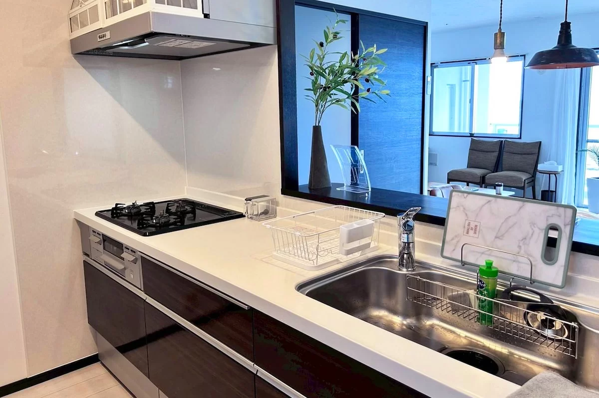 フルキッチン 3口ガスコンロ